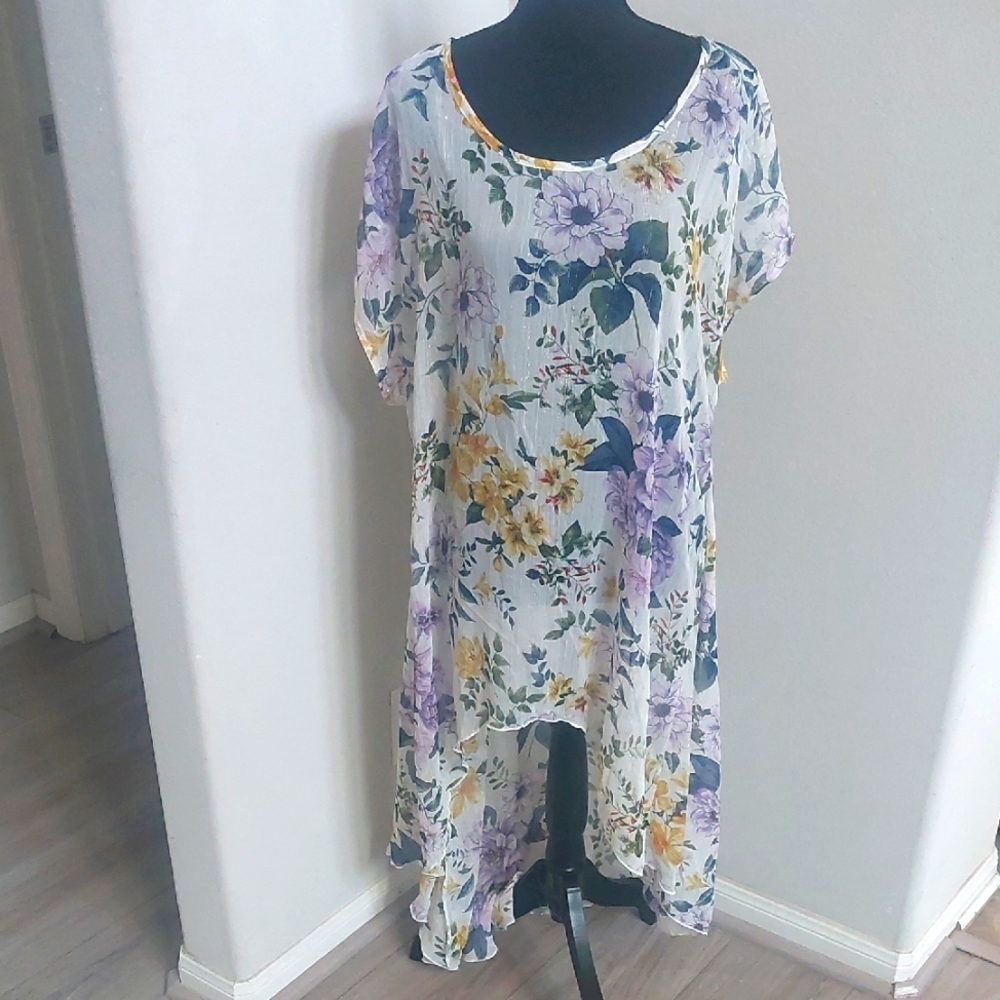 NWNT Floral Print Dress Size Large and 2X